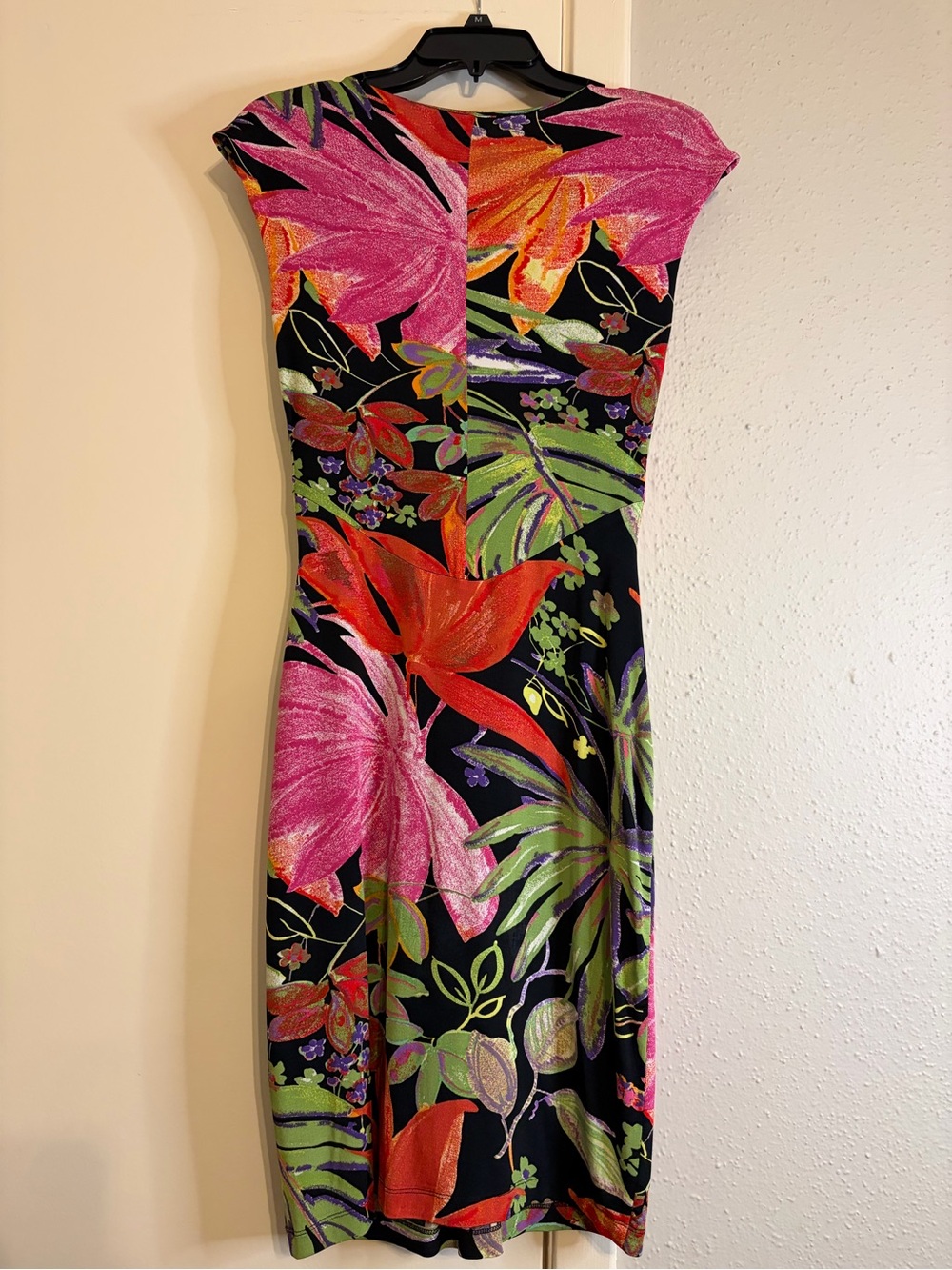 Caché tropical floral print fitted mini dress - Picture 2 of 9